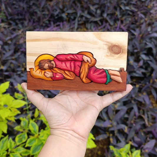Sleeping St. Joseph Wood Art