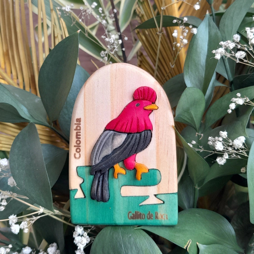 Andean Cock-of-the-Rock Wooden Souvenir