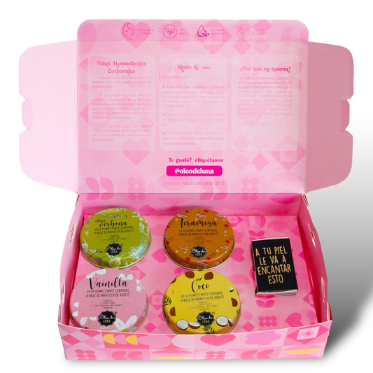 Box of 4 Assorted Moisturizing Body Candles