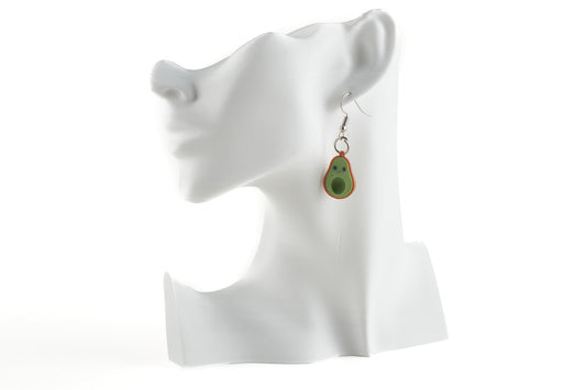 Avocado 3D printed pair of earrings