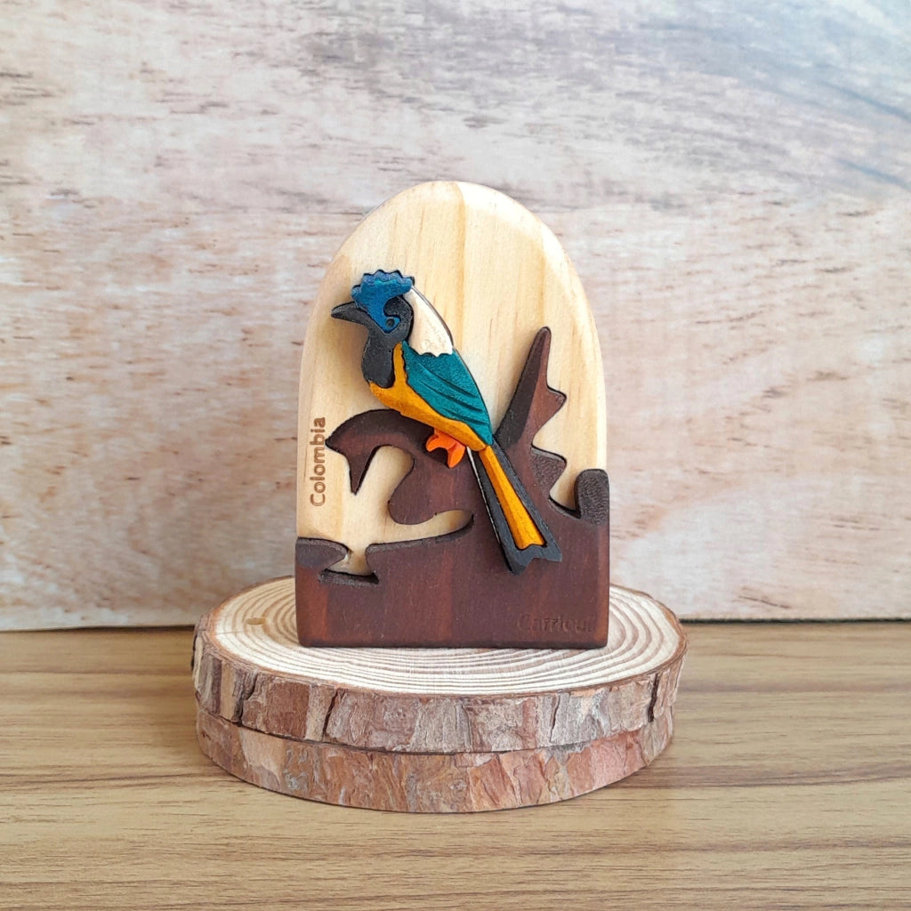 Green Jay Wooden Souvenir