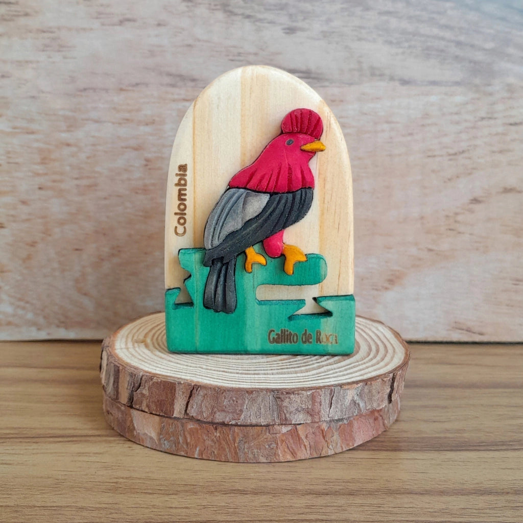 Andean Cock-of-the-Rock Wooden Souvenir