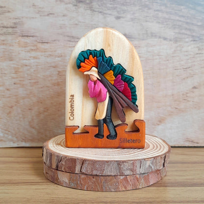 Silletero Wooden Souvenir