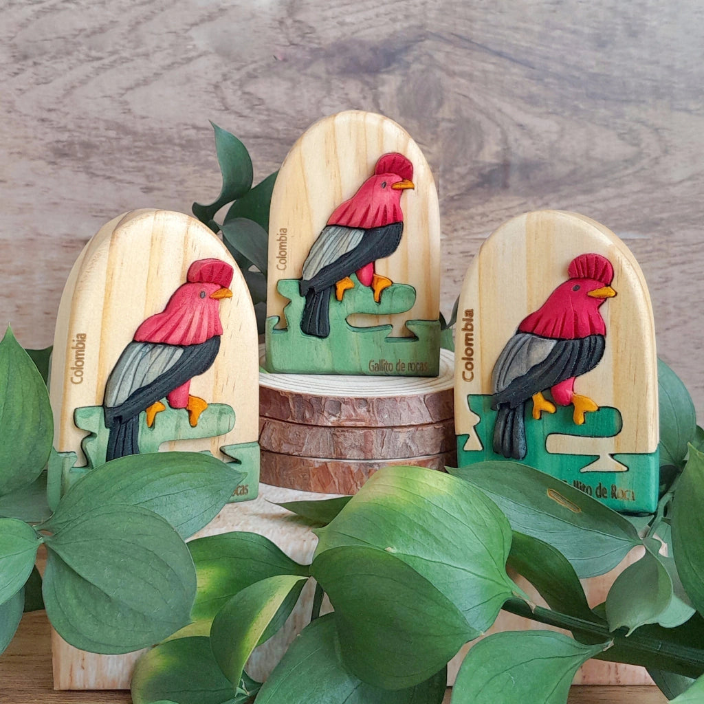 Andean Cock-of-the-Rock Wooden Souvenir