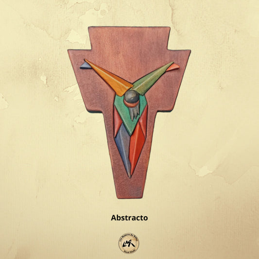 Abstract Wooden Wall Crucifix
