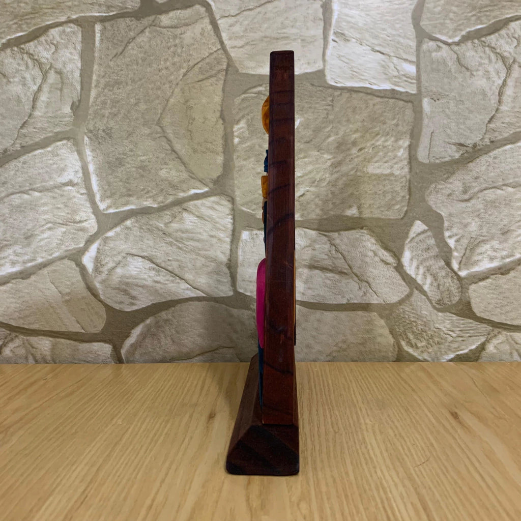 Triangle Wooden Nativity Scene