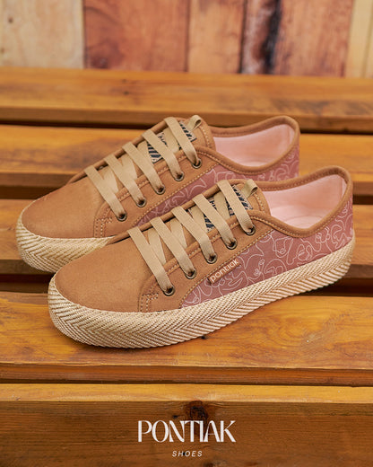 Sand x Silhouette Lace-Up Espadrille Sneakers by Pontiak