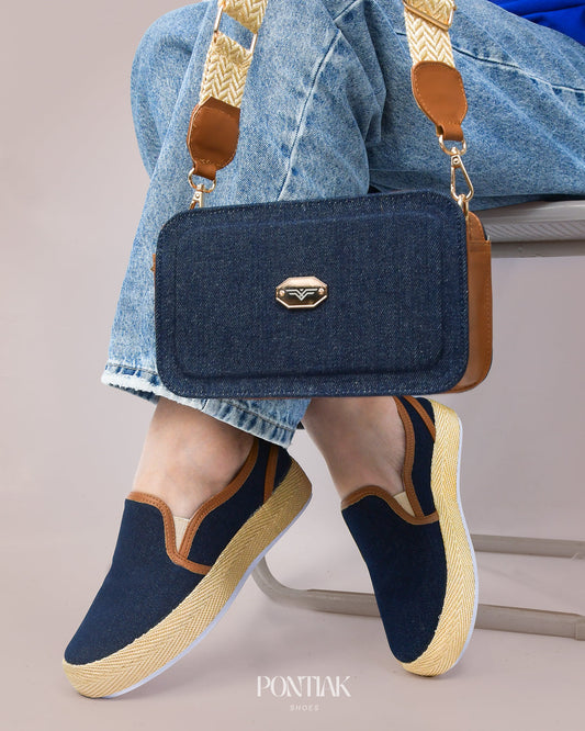Denim x Honey Shoes & Crossbody Bag Set by Pontiak