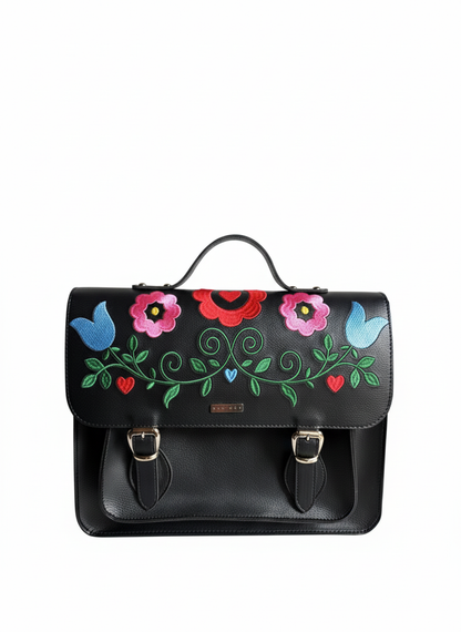 Jumbo Colombia Floral Embroidered Bag – Laptop Backpack Purse
