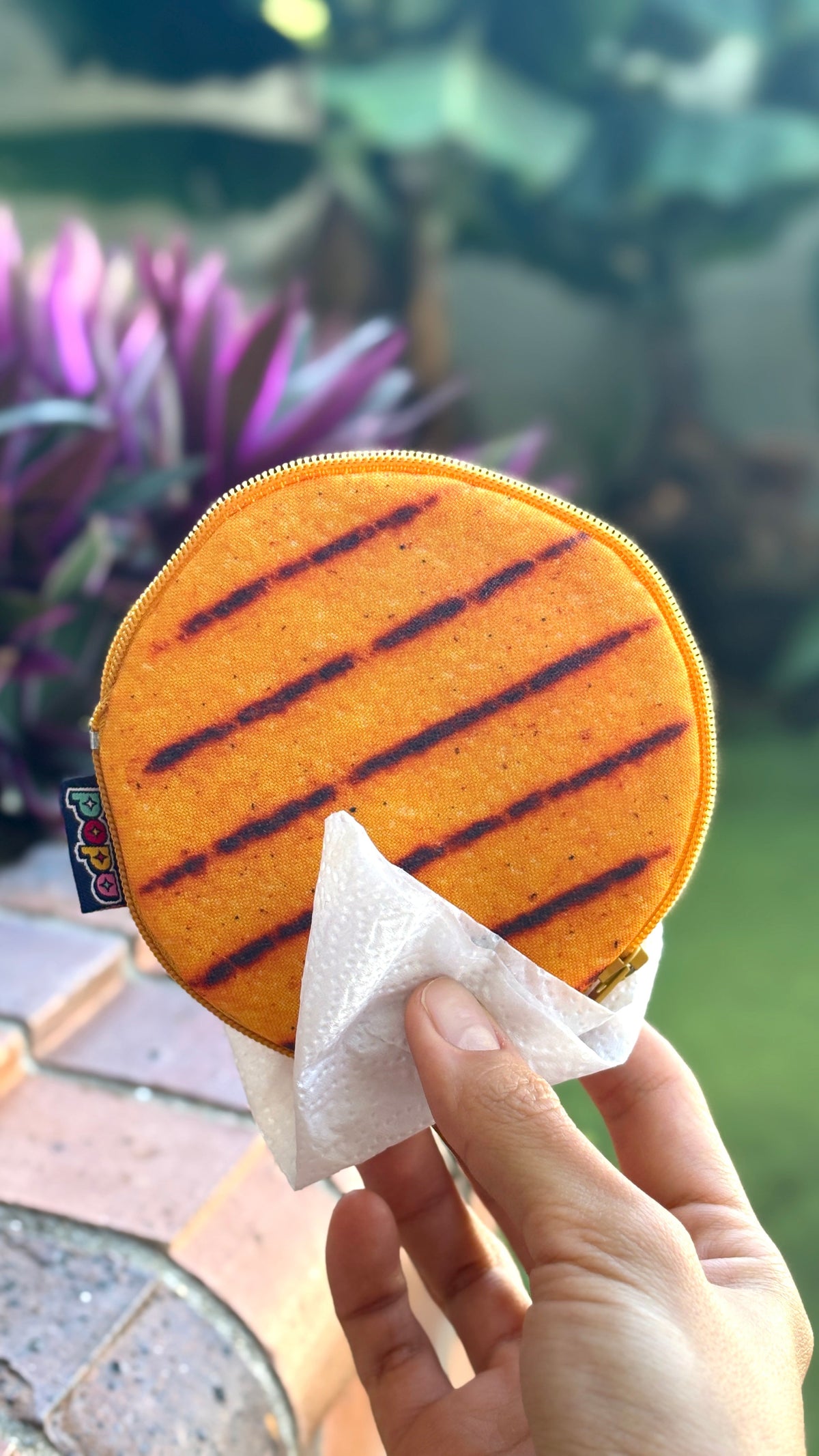 Yellow Arepa Coin Purse – Colombian Food Pouch