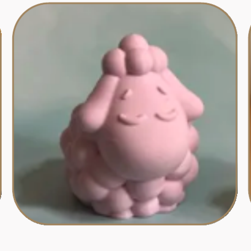 Little Sheep silicone candle mold