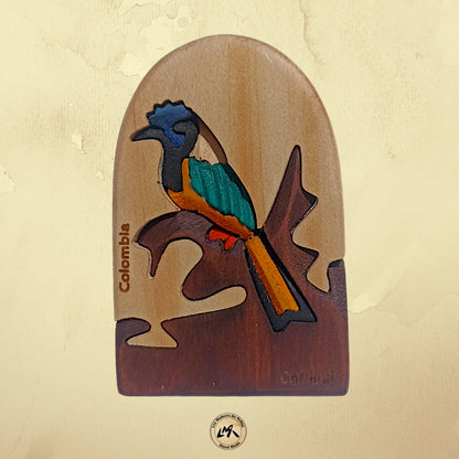 Green Jay Wooden Souvenir