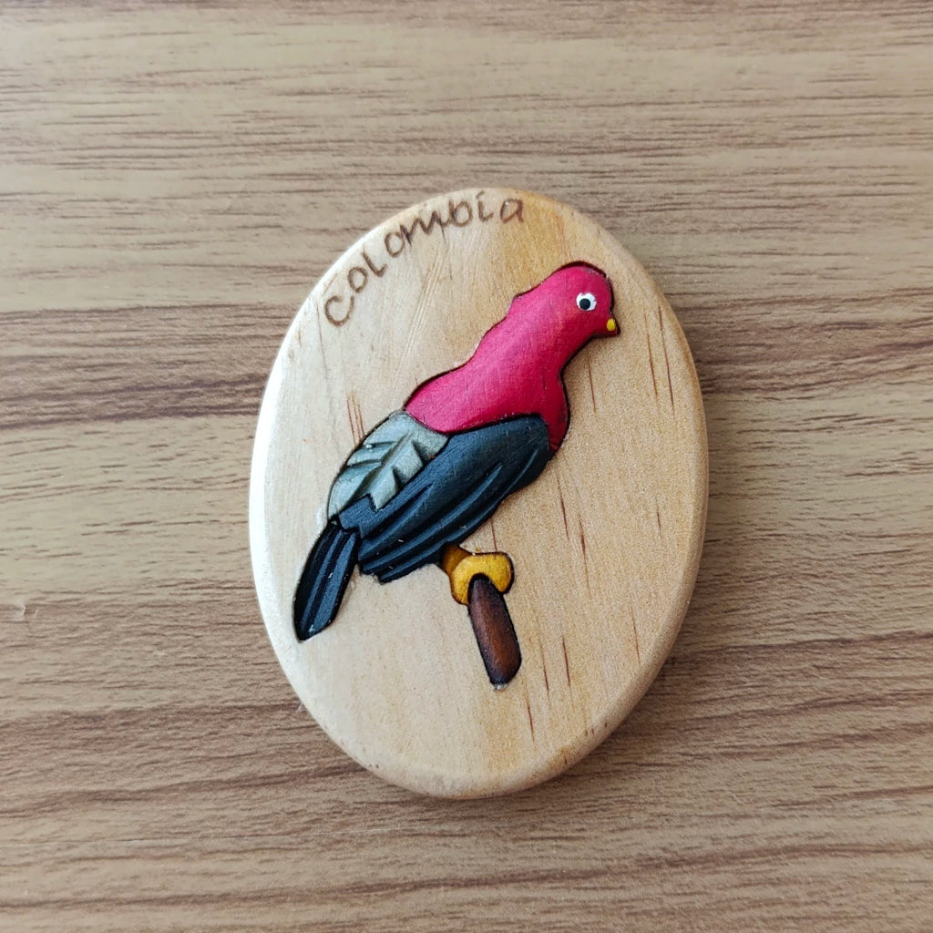 Andean Cock-of-the-Rock Wooden Fridge Magnet