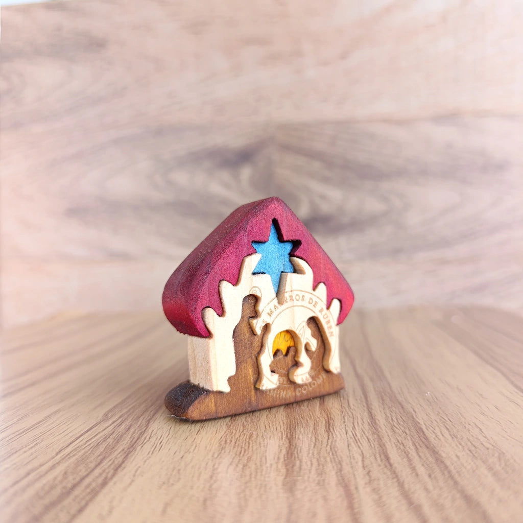 Maloka Wooden Nativity Scene