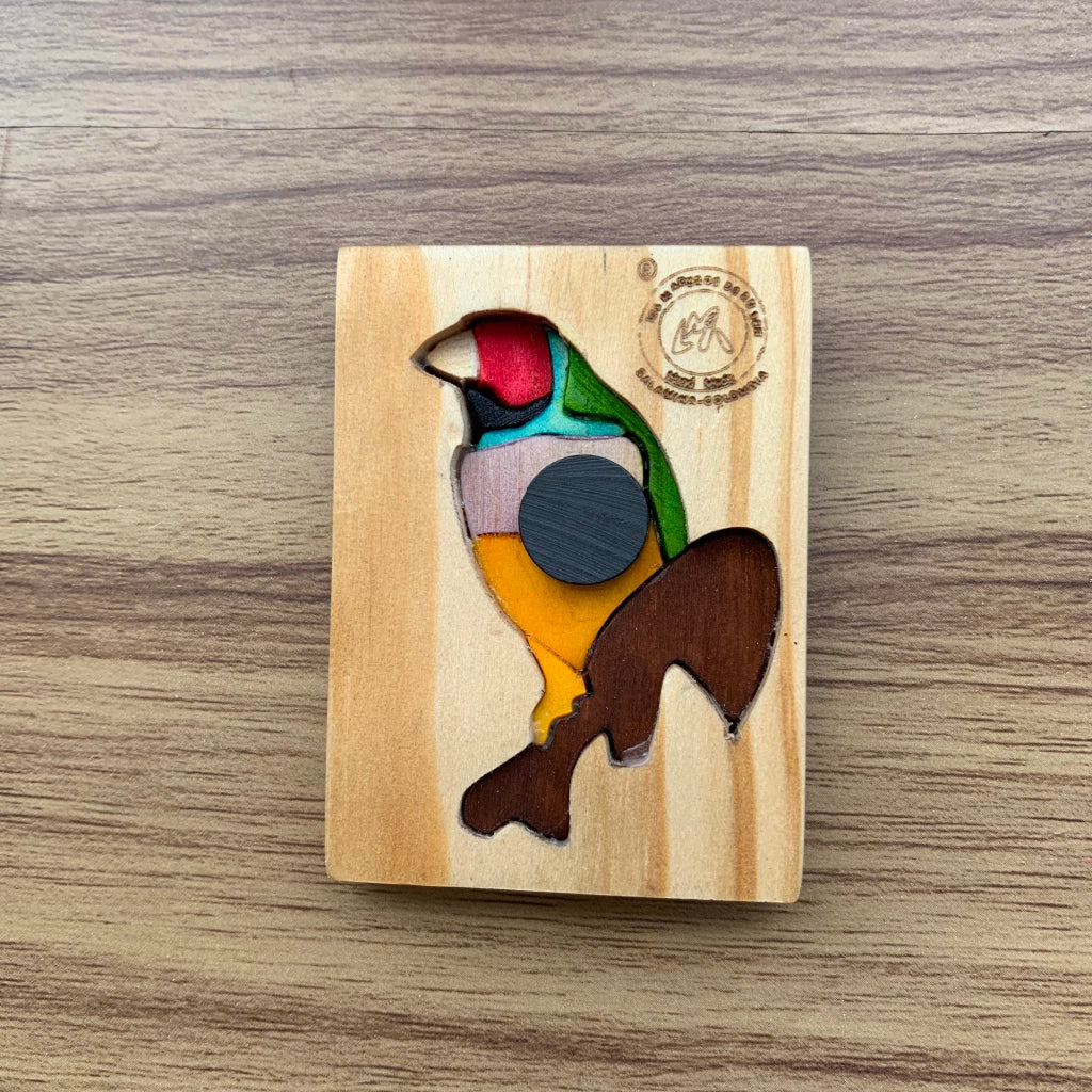 Tanager Wooden Fridge Magnet
