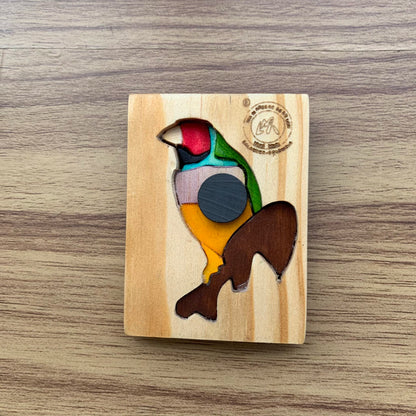 Tanager Wooden Fridge Magnet