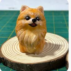 Pomeranian silicone candle mold